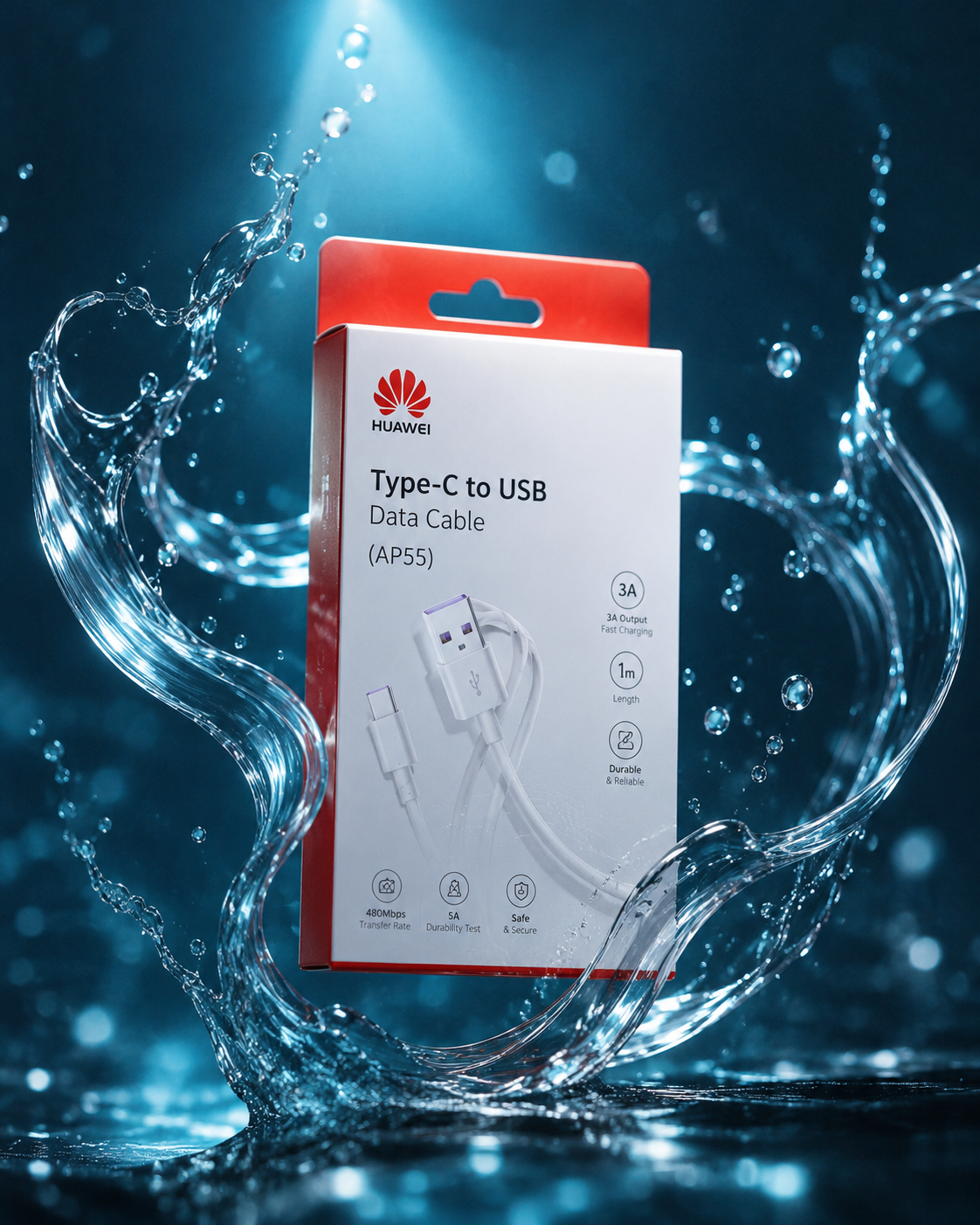 کابل شارژ و انتقال دیتا Huawei Type-C to USB مدل AP55