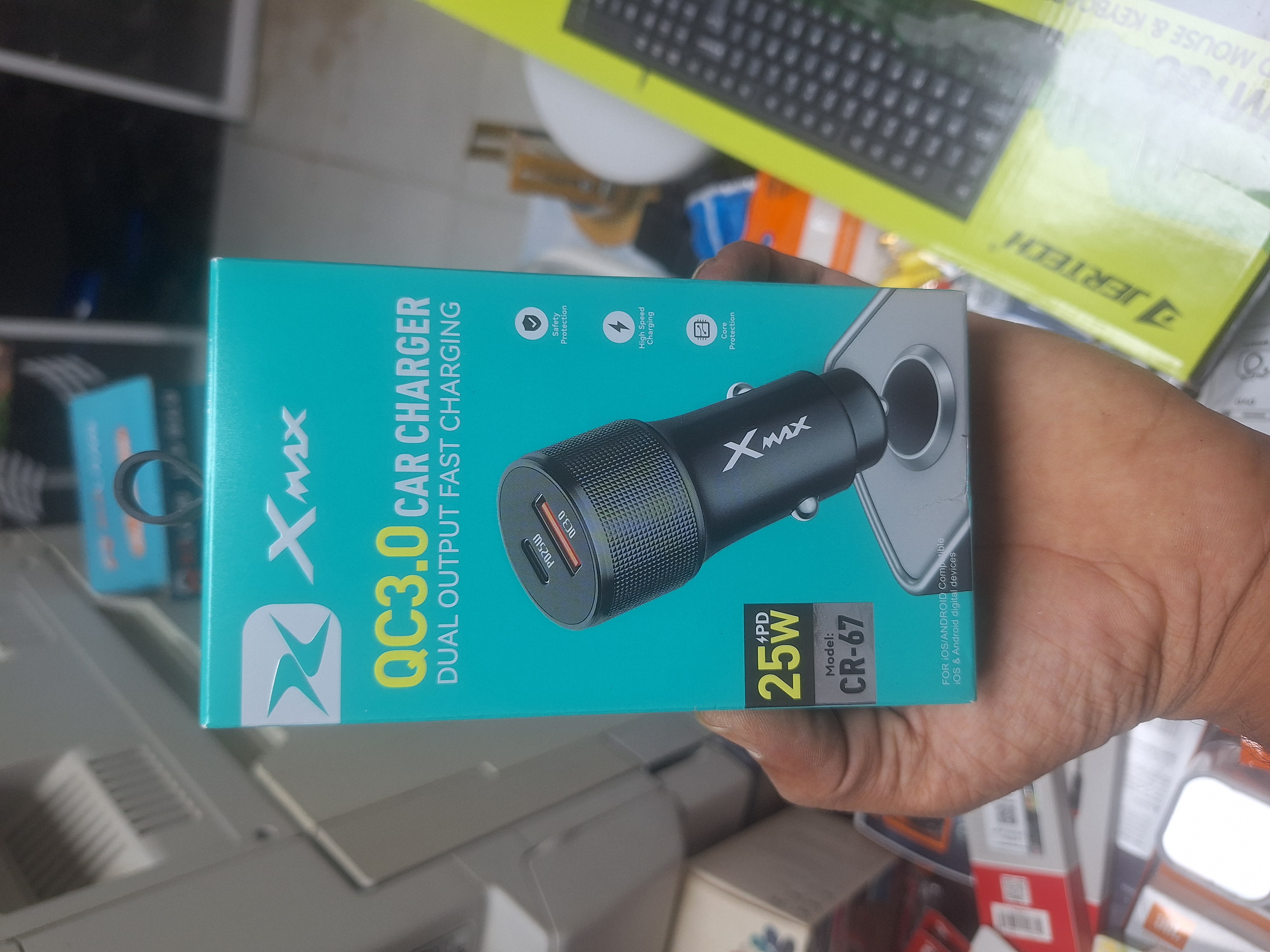 شارژر فندکی ۲۵وات qc3